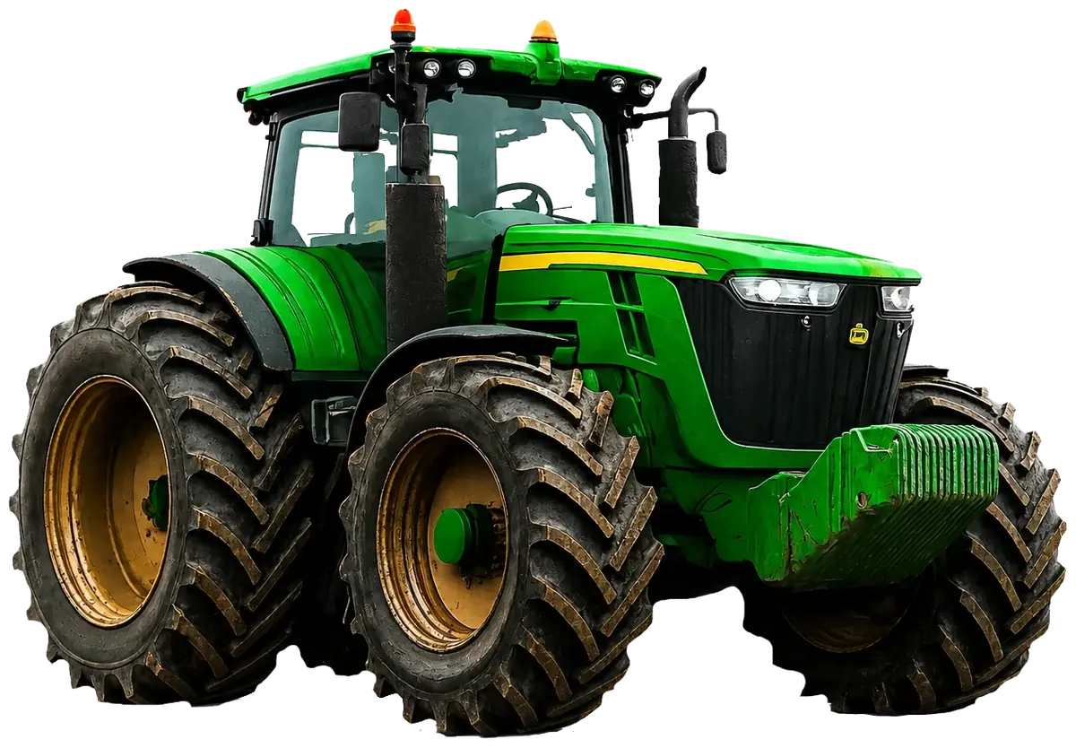 Green tractor